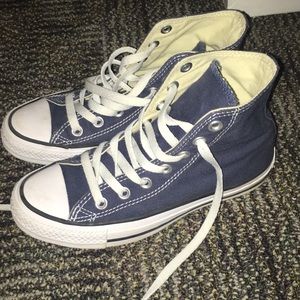 Women’s 5.5 High Top Converse, navy
